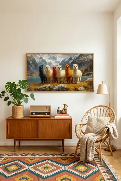Interior view: The humorous alpaca boy band