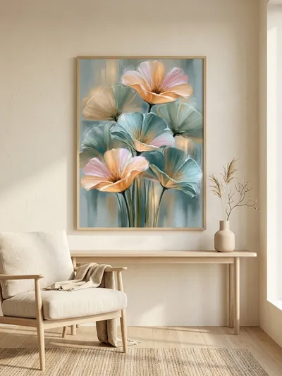 Interior view: Aura of stillness: floral poetry