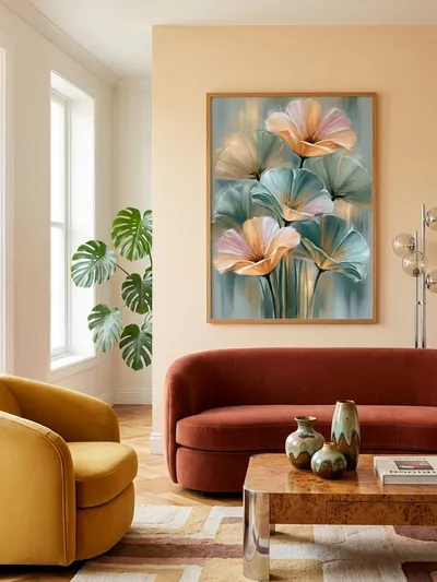 Interior view: Aura of stillness: floral poetry