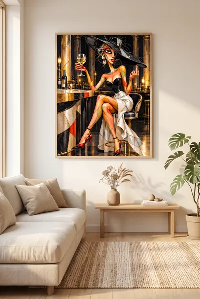 Interior view: The lady with the courage to be herself