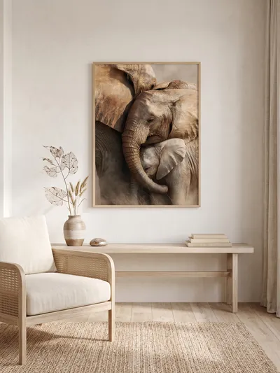 Interior view: Elephants: an eternal bond