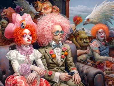 Wall art: Eccentric soirée