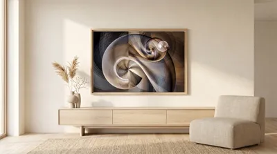 Interior view: Nautilus shell and the Fibonacci sequence
