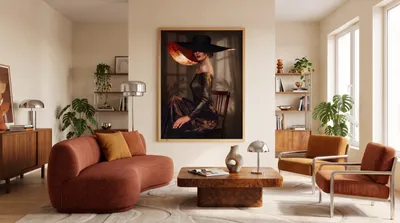 Interior view: Complete in herself