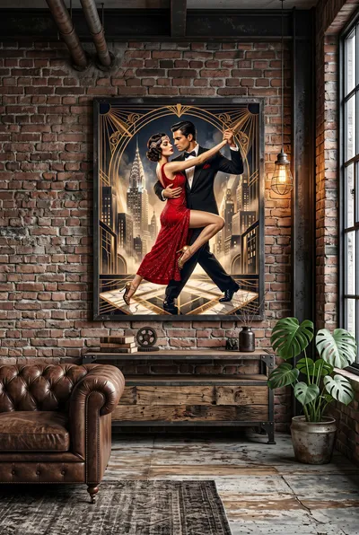 Interior view: Tango in New York: Art Deco of the Roaring Twenties