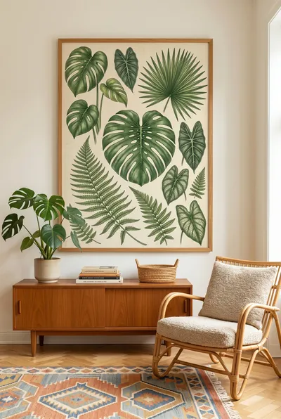 Interior view: Tropical leaf studies