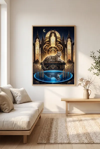 Interior view: Guardian of mechanical eternity