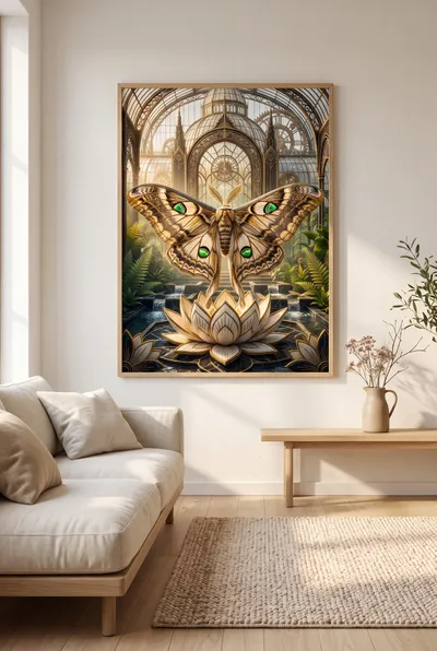 Interior view: When the moth makes time stand still